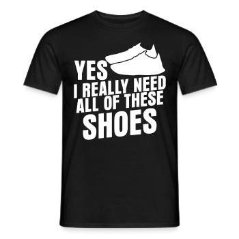 Running Marathon Runner Running Shoes - Men's T-Shirt - black - Front - AI Model Male 178 light (178cm)
