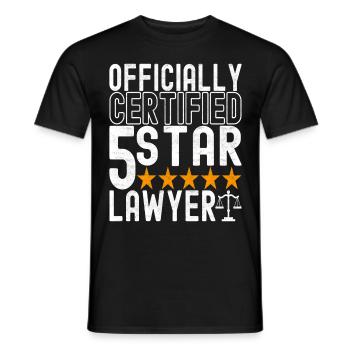 Jura Student Richter Staatsanwalt - Männer T-Shirt - Schwarz - Vorne - AI Model Male 178 light (178cm)