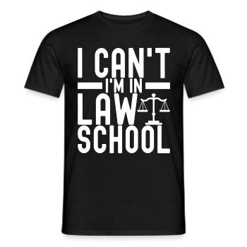 Jura Student Richter Staatsanwalt - Männer T-Shirt - Schwarz - Vorne - AI Model Male 178 light (178cm)