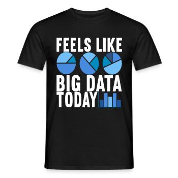 Analyste de données Data Scientist - T-shirt homme - noir - Devant - AI Model Male 178 light (178cm)