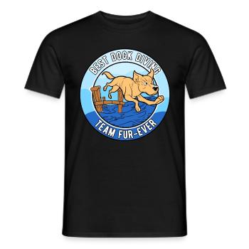 Best Dock Diving Team Fur-Ever - Männer T-Shirt - Schwarz - Vorne - AI Model Male 178 light (178cm)
