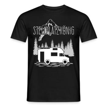 Wohnmobil Camper Camping Wohnmobile - Männer T-Shirt - Schwarz - Vorne - AI Model Male 178 light (178cm)