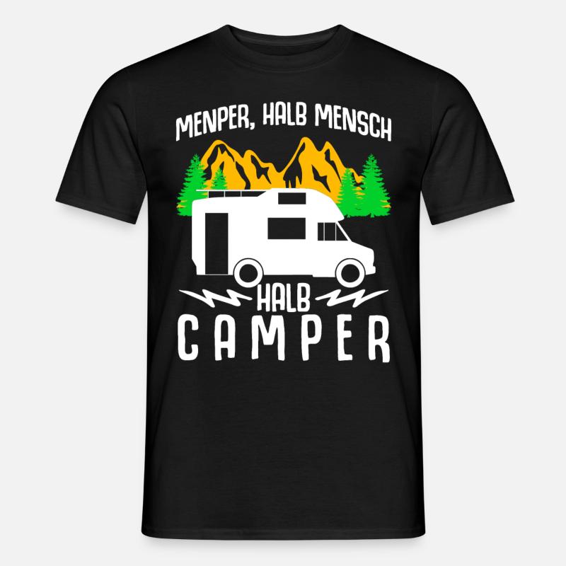 Wohnmobil Witz Camping Camper Wohnmobile - Männer T-Shirt - Schwarz