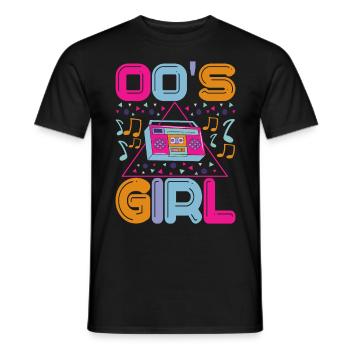 90s 90s 90s Party - Men's T-Shirt - black - Front - AI Model Male 178 light (178cm)