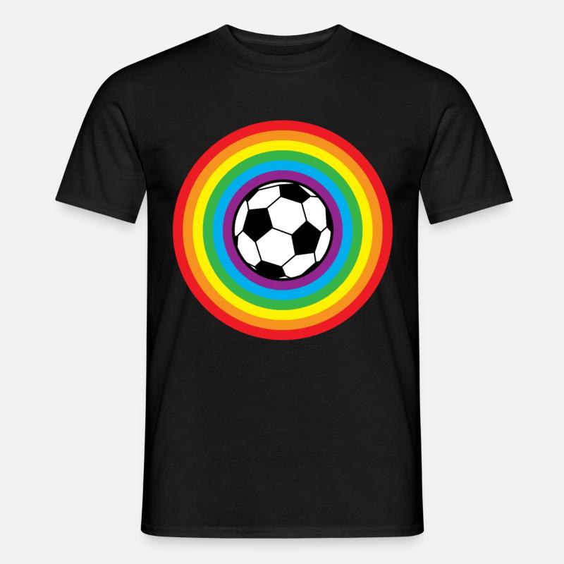 Rainbow Soccer - Men's T-Shirt - black