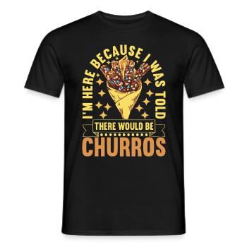 Churros - Men's T-Shirt - black - Front - AI Model Male 178 light (178cm)