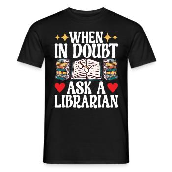 Bibliothèque de rats de bibliothèque de livres de lecture - T-shirt homme - noir - Devant - AI Model Male 178 light (178cm)