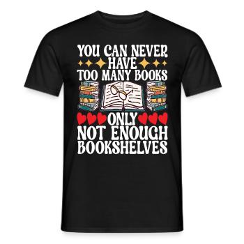 Bibliothèque de rats de bibliothèque de livres de lecture - T-shirt homme - noir - Devant - AI Model Male 178 light (178cm)