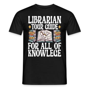 Bibliothèque de rats de bibliothèque de livres de lecture - T-shirt homme - noir - Devant - AI Model Male 178 light (178cm)