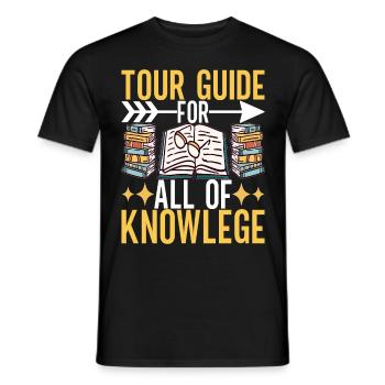 Bibliothèque de rats de bibliothèque de livres de lecture - T-shirt homme - noir - Devant - AI Model Male 178 light (178cm)