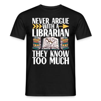 Bibliothèque de rats de bibliothèque de livres de lecture - T-shirt homme - noir - Devant - AI Model Male 178 light (178cm)