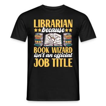 Bibliothèque de rats de bibliothèque de livres de lecture - T-shirt homme - noir - Devant - AI Model Male 178 light (178cm)