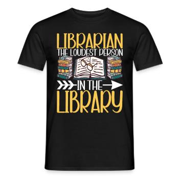 Bibliothèque de rats de bibliothèque de livres de lecture - T-shirt homme - noir - Devant - AI Model Male 178 light (178cm)