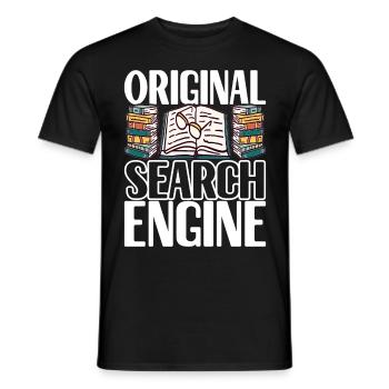 Bibliothèque de rats de bibliothèque de livres de lecture - T-shirt homme - noir - Devant - AI Model Male 178 light (178cm)