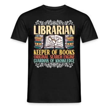 Bibliothèque de rats de bibliothèque de livres de lecture - T-shirt homme - noir - Devant - AI Model Male 178 light (178cm)