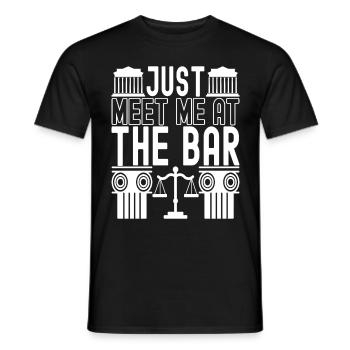 Jura Student Richter Staatsanwalt - Männer T-Shirt - Schwarz - Vorne - AI Model Male 178 light (178cm)
