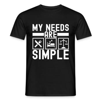Law Student Judge Public Prosecutor - Men's T-Shirt - black - Front - AI Model Male 178 light (178cm)
