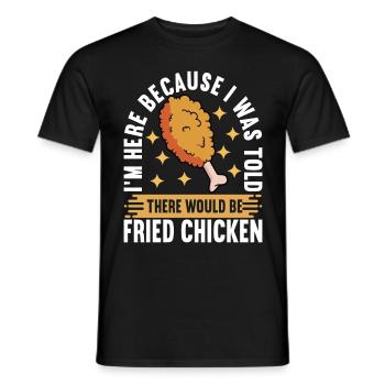 Fried Chicken Fast Food - Männer T-Shirt - Schwarz - Vorne - AI Model Male 178 light (178cm)