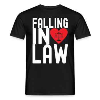 Étudiant en droit Juge Procureur de la République - T-shirt homme - noir - Devant - AI Model Male 178 light (178cm)