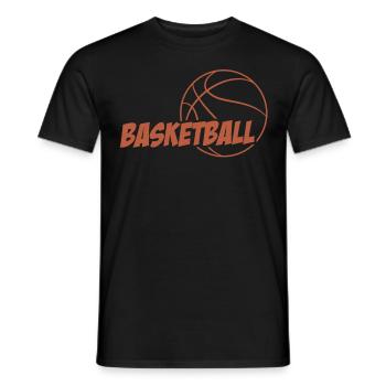Joueurs de basket-ball - T-shirt homme - noir - Devant - AI Model Male 178 light (178cm)