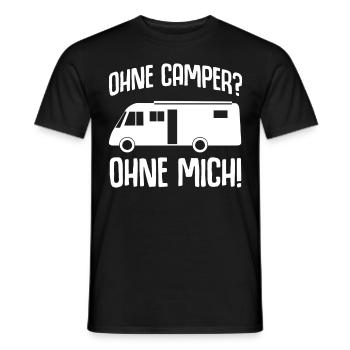 Camping-car Camping Camping-car Camping-car - T-shirt homme - noir - Devant - AI Model Male 178 light (178cm)