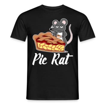 Pie Rat - Männer T-Shirt - Schwarz - Vorne - AI Model Male 178 light (178cm)
