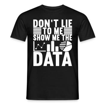 Analyste de données Data Scientist - T-shirt homme - noir - Devant - AI Model Male 178 light (178cm)