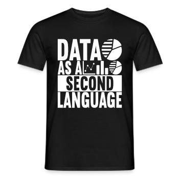 Analyste de données Data Scientist - T-shirt homme - noir - Devant - AI Model Male 178 light (178cm)