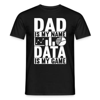 Analyste de données Data Scientist - T-shirt homme - noir - Devant - AI Model Male 178 light (178cm)