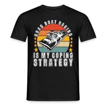 Course de dragsters - T-shirt homme - noir - Devant - AI Model Male 178 light (178cm)