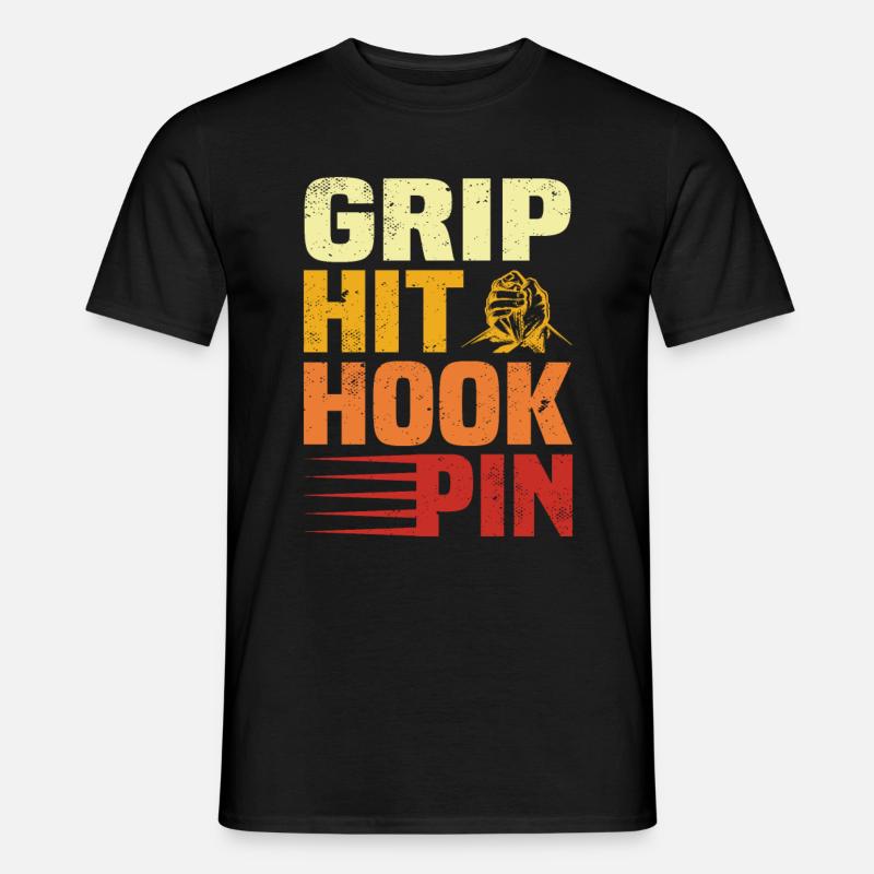 Armdrücken - Männer T-Shirt - Schwarz