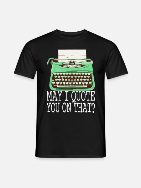 Author Schreiber - Men's T-Shirt - black
