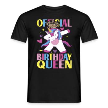 Unicorn Birthday - Men's T-Shirt - black - Front - AI Model Male 178 light (178cm)