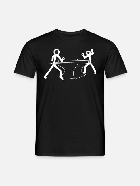 Table tennis stick figures - Men's T-Shirt - black