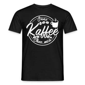 Kaffee Barista Kaffemaschine - Männer T-Shirt - Schwarz - Vorne - AI Model Male 178 light (178cm)