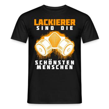 Autolackierer Spruch Lackierer - Männer T-Shirt - Schwarz - Vorne - AI Model Male 178 light (178cm)