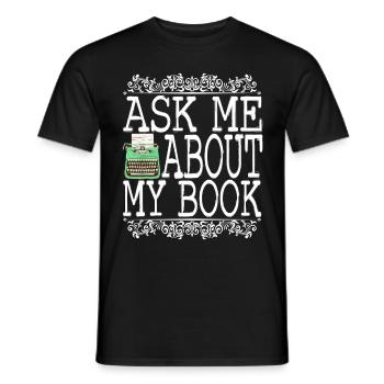 Auteur Écrivain Écrivain - T-shirt homme - noir - Devant - AI Model Male 178 light (178cm)