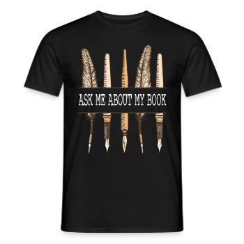 Auteur Écrivain Écrivain - T-shirt homme - noir - Devant - AI Model Male 178 light (178cm)