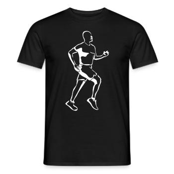 Running Races Running Runners - Men's T-Shirt - black - Front - AI Model Male 178 light (178cm)