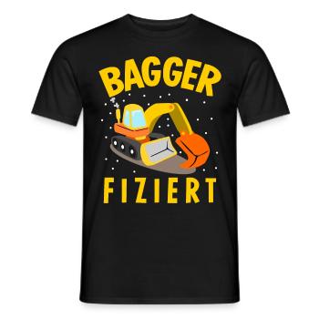 Baggerfahrer Baustelle Bagger - Männer T-Shirt - Schwarz - Vorne - AI Model Male 178 light (178cm)