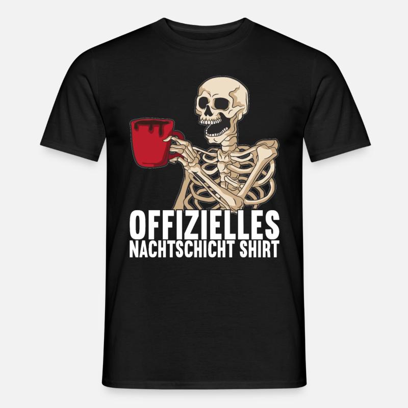 Nachtschicht Nachtdienst - Männer T-Shirt - Schwarz