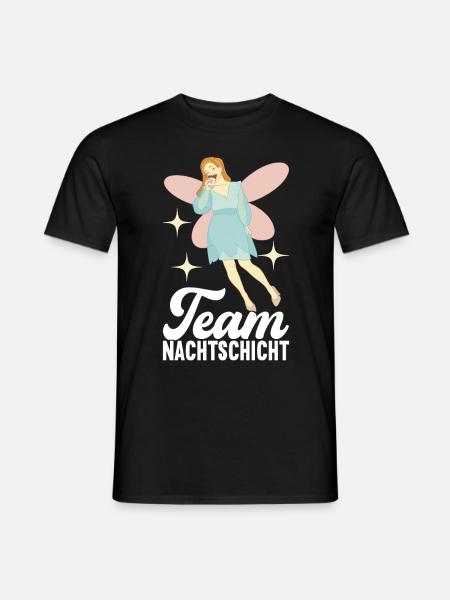 Nachtschicht Nachtdienst - Männer T-Shirt - Schwarz