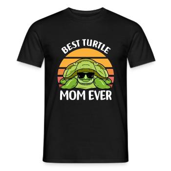 Cadeaux pour les amoureux des tortues | Animaux de compagnie Animaux - T-shirt homme - noir - Devant - AI Model Male 178 light (178cm)