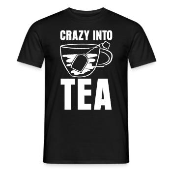 Teacup Tea Drinker Tea Tea Bags - Men's T-Shirt - black - Front - AI Model Male 178 light (178cm)