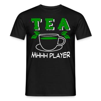 Tea Drinker Tea Cup Team Player Teacup - Men's T-Shirt - black - Front - AI Model Male 178 light (178cm)