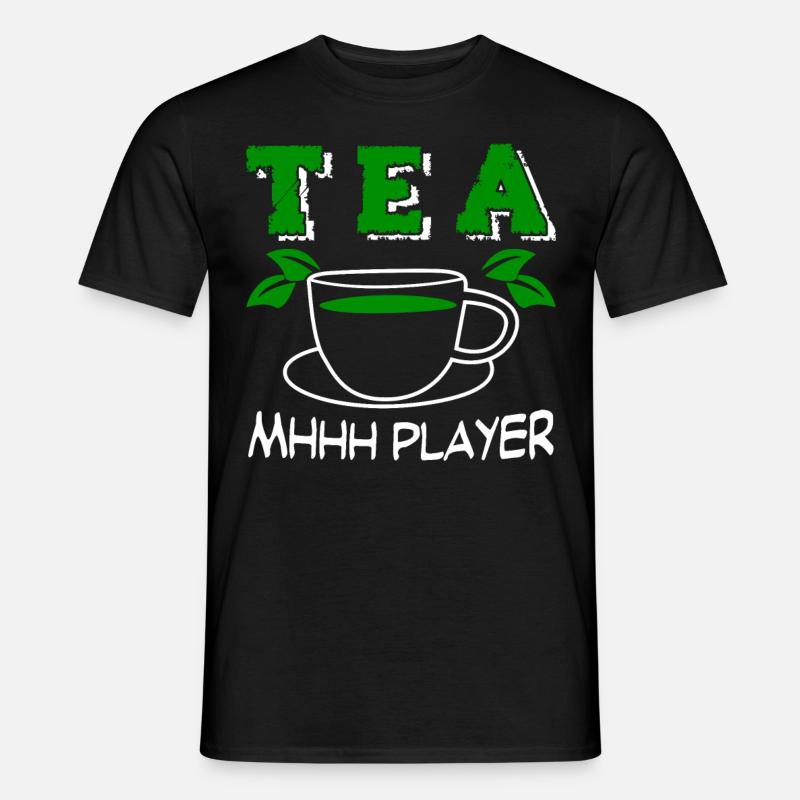 Teetrinker Tee Tasse Teamplayer Teetasse - Männer T-Shirt - Schwarz