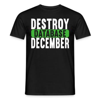Programmer Computer Scientist - Men's T-Shirt - black - Front - AI Model Male 178 light (178cm)