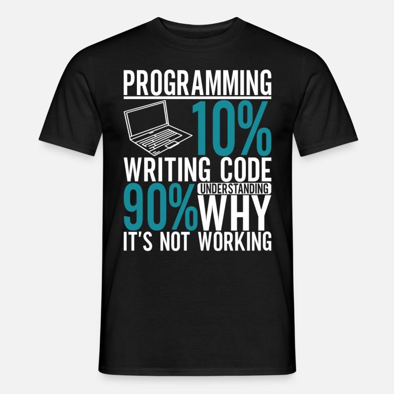 Programmierer Informatiker - Männer T-Shirt - Schwarz