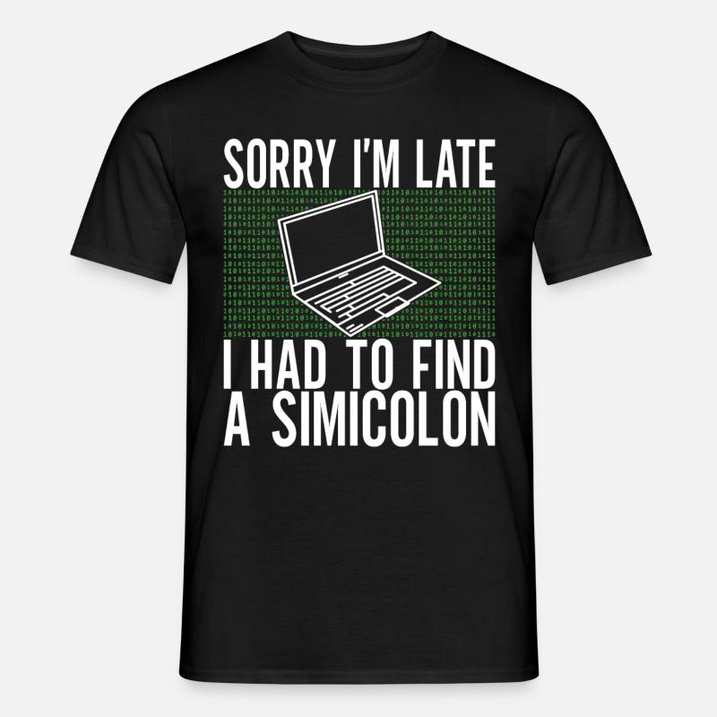 Programmierer Informatiker - Männer T-Shirt - Schwarz