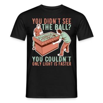Tischfussball Tischkicker - Männer T-Shirt - Schwarz - Vorne - AI Model Male 178 light (178cm)